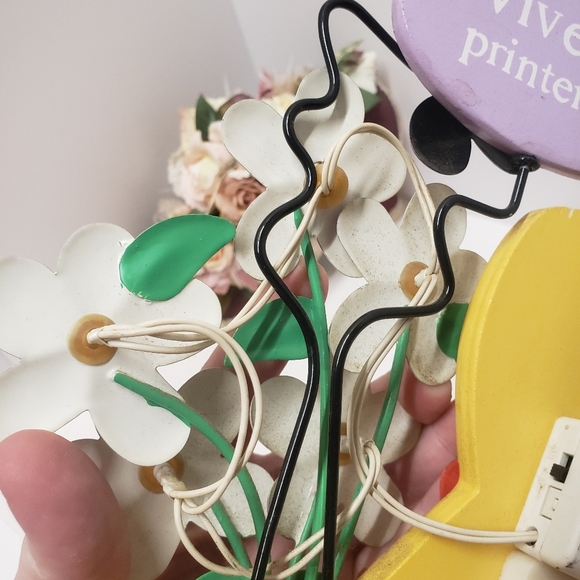 Vintage Winnie the Pooh Spring Flower Light Wall Hanging Vive Le Printemps - Picture 6 of 12